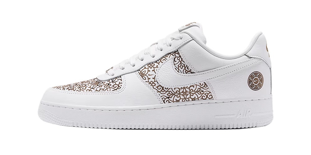 The Nike Air Force 1 Low "Family Reunion" Etches North African Arabesques Into White Leather