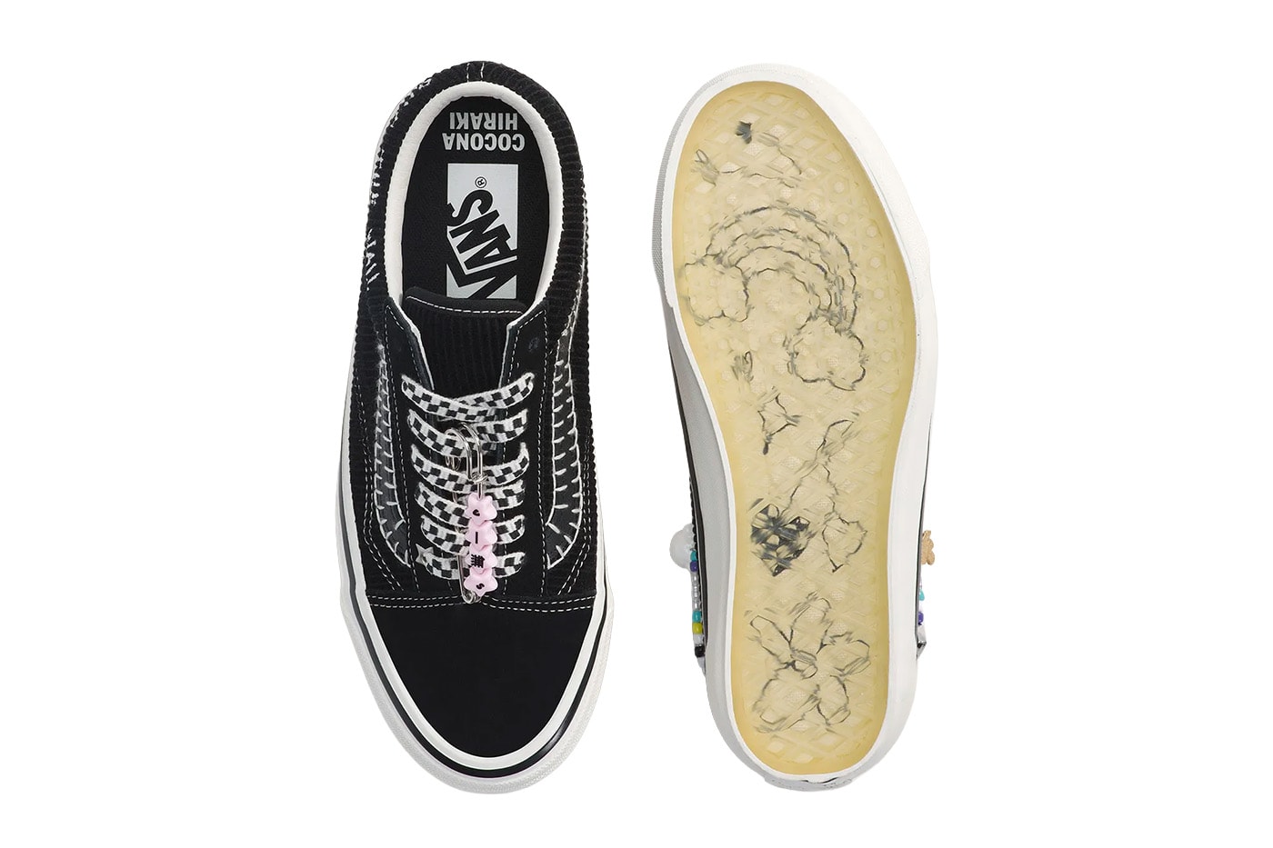 Cocona Hiraki Vans Old Skool Black / Marshmallow White VN000EGYCRM Official Images Release Info
