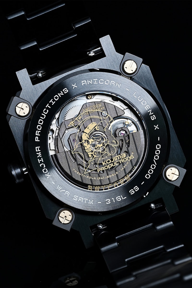 LUDENS X by Kojima Productions Anicorn Watch LUDENS Cuff Bracelet Ludens Character Metal Print Limited Edition Release Info Hideo Kojima Yoji Shinkawa