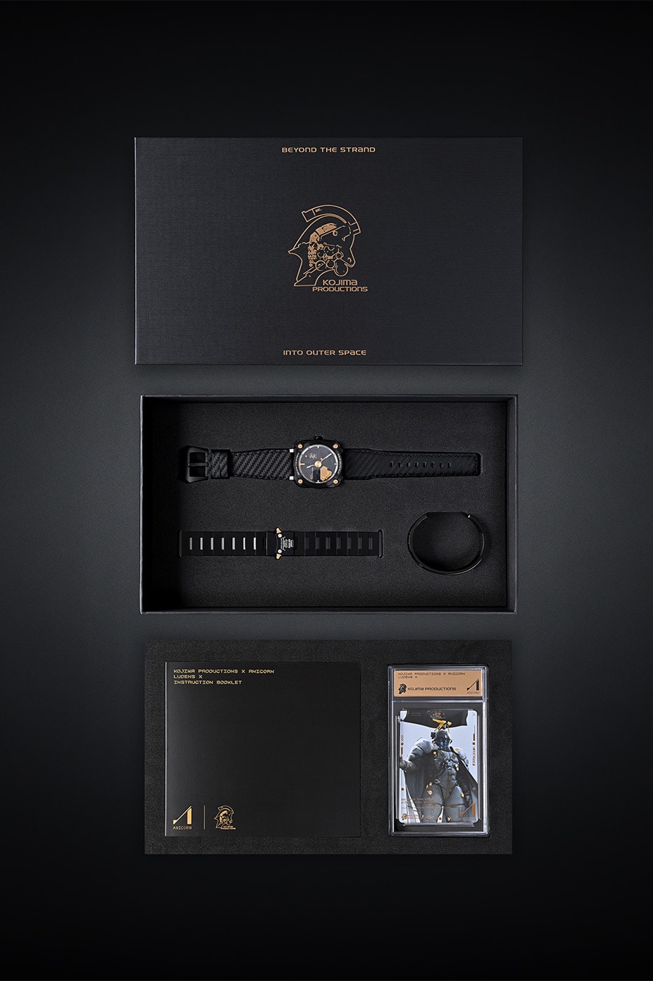 LUDENS X by Kojima Productions Anicorn Watch LUDENS Cuff Bracelet Ludens Character Metal Print Limited Edition Release Info Hideo Kojima Yoji Shinkawa