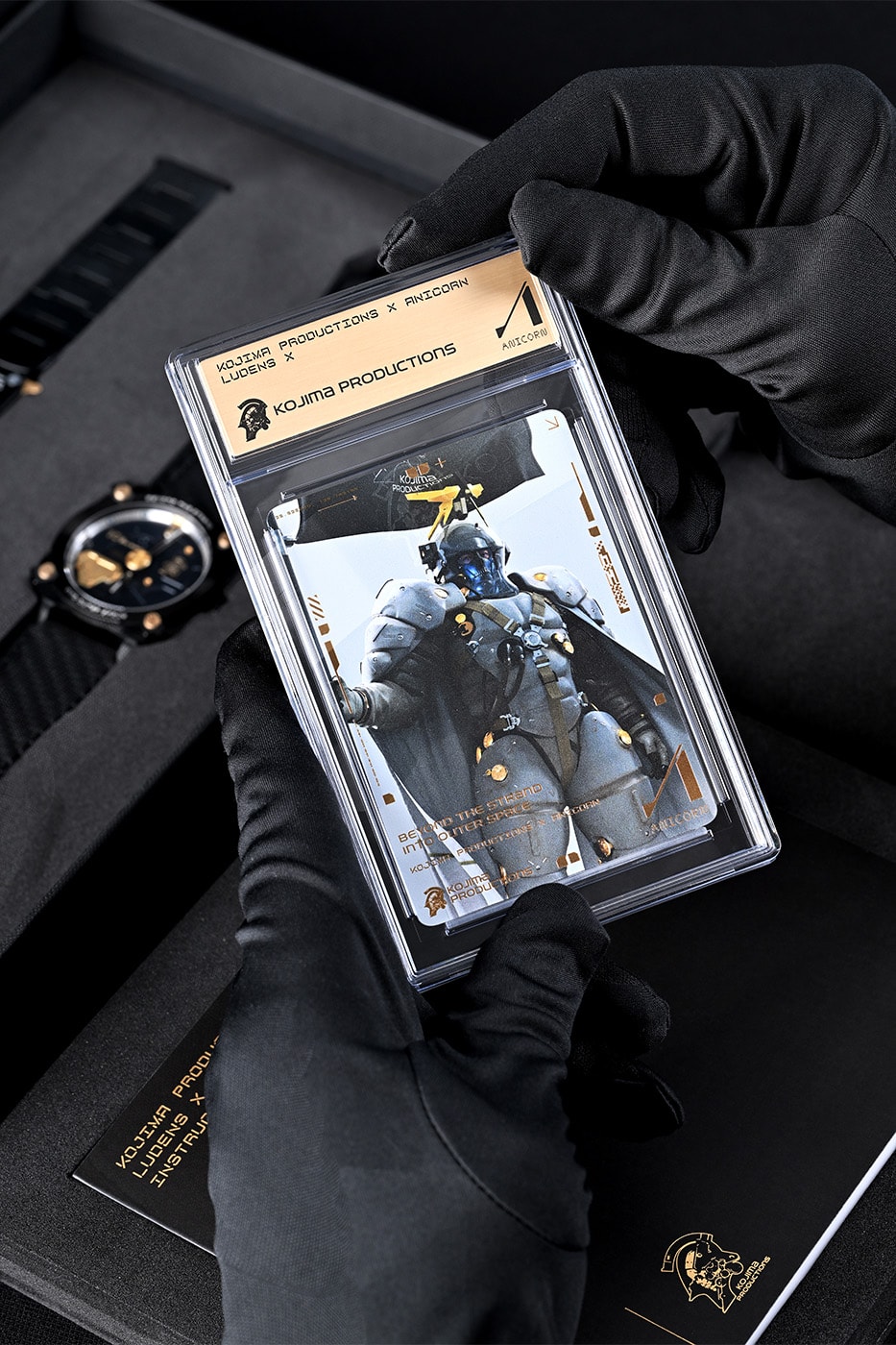 LUDENS X by Kojima Productions Anicorn Watch LUDENS Cuff Bracelet Ludens Character Metal Print Limited Edition Release Info Hideo Kojima Yoji Shinkawa
