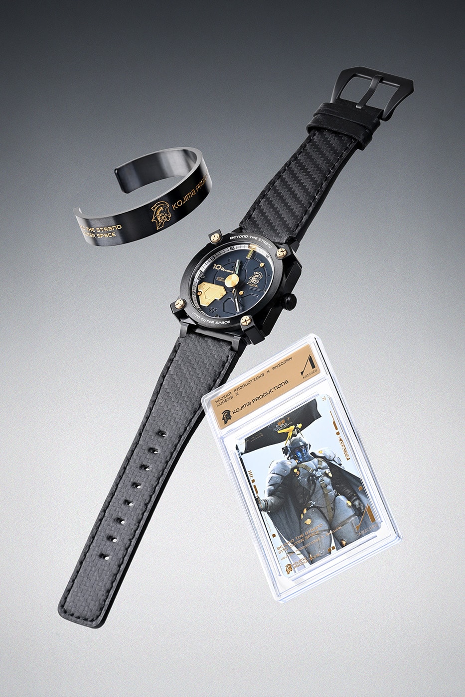 LUDENS X by Kojima Productions Anicorn Watch LUDENS Cuff Bracelet Ludens Character Metal Print Limited Edition Release Info Hideo Kojima Yoji Shinkawa