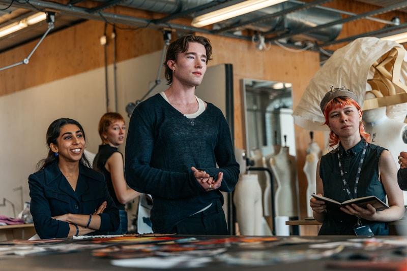 mclaren racing central saint martins fashion collection heritage motorsports dell university london arts collaboration runway technology senna james hunt era center