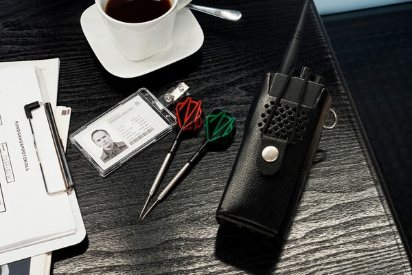 RIMOWA Unveils Limited-Edition Aluminium Dartboard Case With Winmau walton goggins campaign Grégoire Dyer