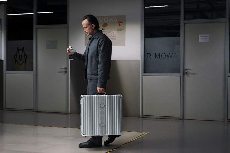 RIMOWA Unveils Limited-Edition Aluminium Dartboard Case With Winmau walton goggins campaign Grégoire Dyer