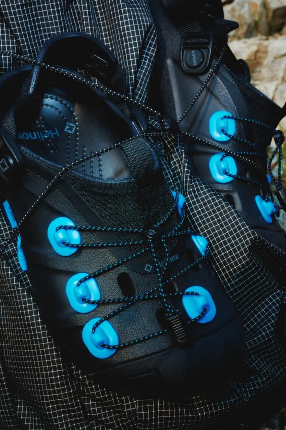 Helinox Crocs Quick Trail Clog Glow in the Dark Luminous Splash Black Walnut Release Info