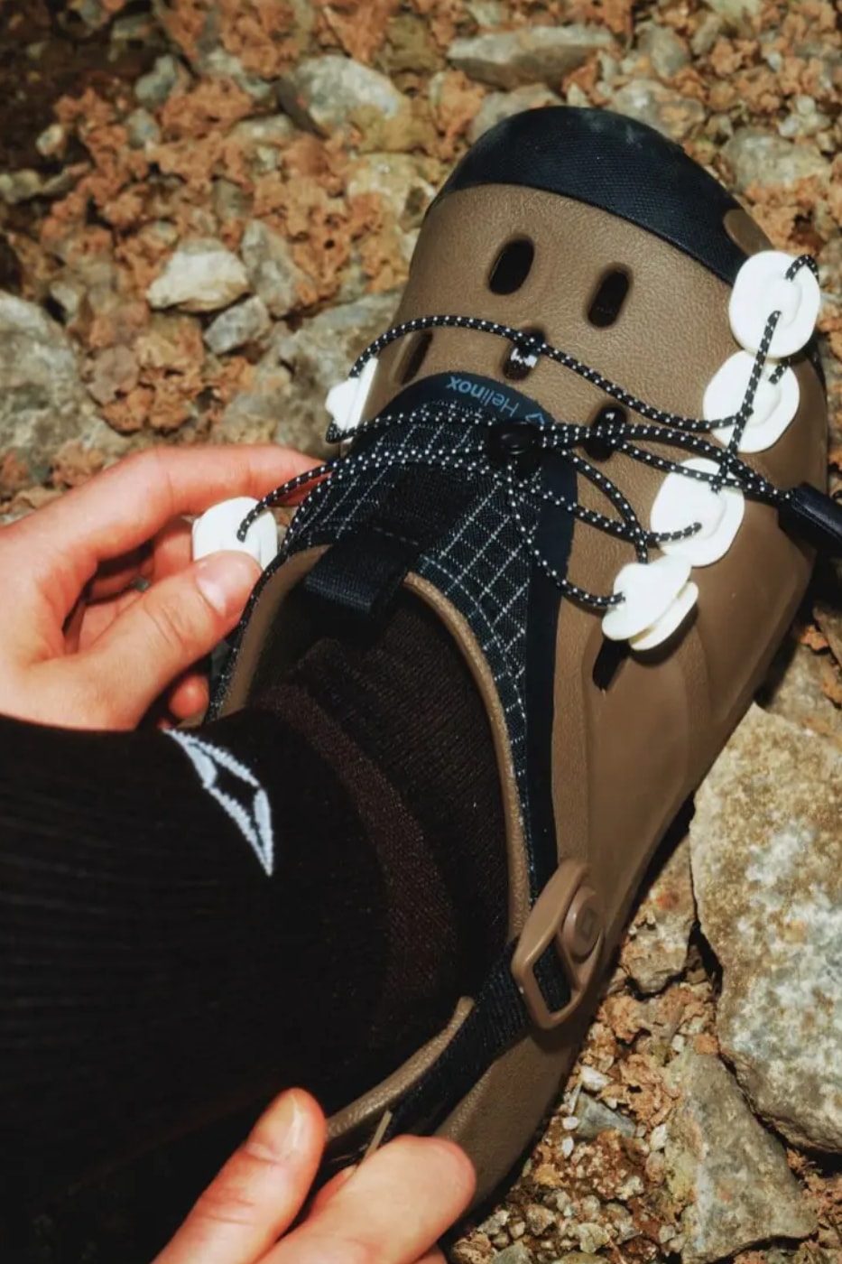 Helinox Crocs Quick Trail Clog Glow in the Dark Luminous Splash Black Walnut Release Info