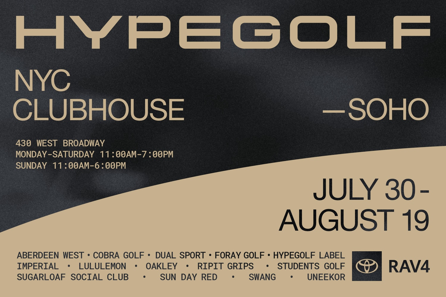 hypegolf clubhouse soho new york 2026
