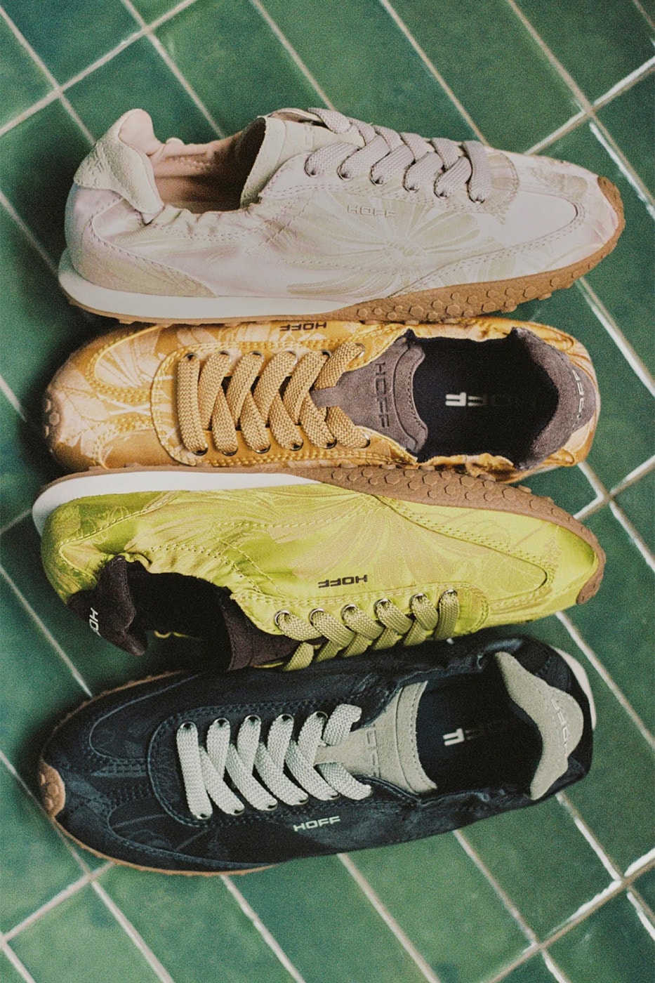 HOFF Jacquard Bridge Shoe Fern Teal Mustard Rose Colorways Release Info 