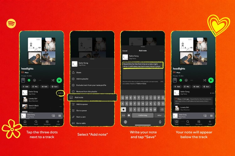Spotify Introduces New "User Notes" Feature for In-App Music Journaling