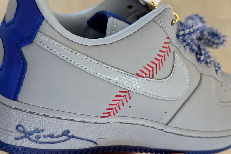 First Look at the Kobe Bryant x Nike Air Force 1 Low Protro "Dodgers" Wolf Grey/Rush Blue