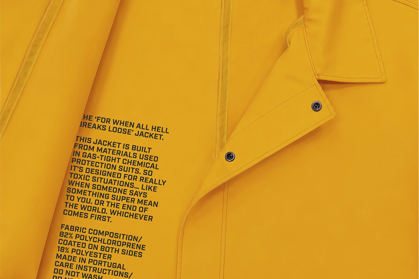 Vollebak FWAHBL (For When All Hell Breaks Loose) Chemical Suit Jacket Release Info