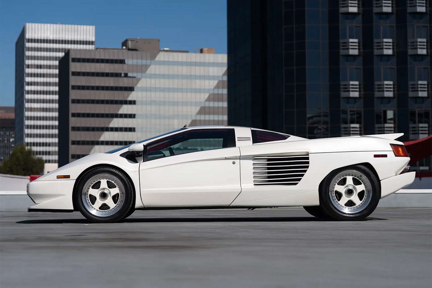 1988 Cizeta-Moroder V16T prototype in pearl white at RM Sotheby’s Monterey auction