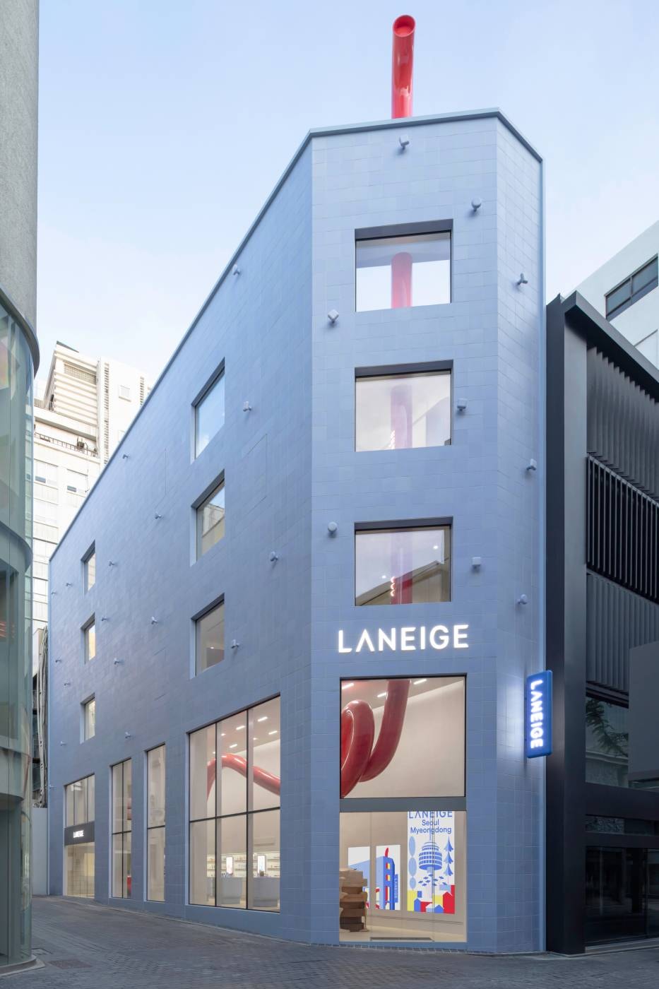 Playlab Inc. Designs Laneige Flagship Seoul Myeongdong South Korea Info Interiors