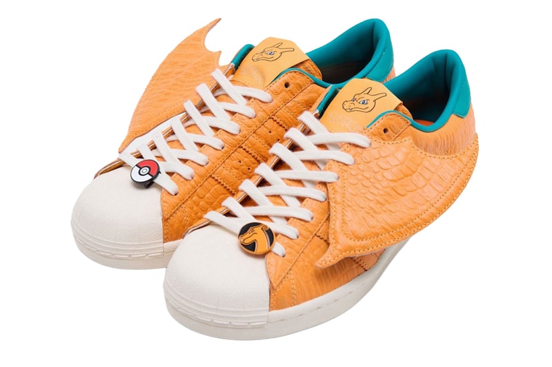 Pokémon x adidas Originals  30th Anniversary Sneaker Collection Full Lineup Pro Model “Pikachu” KI2862 Yellow/Yellow-Core Black Superstar “Pikachu” KI2857 Footwear White/Core Black-Gold Metallic adidas Superstar “Pikachu” KI2858 Yellow/Yellow-Core Black Adistar XLG 2.0 “Gengar” KJ5609 Pokémon x adidas Superstar “Charizard” KI2861 Superstar “Charmander” KI2855 Cream White/Shock Yellow-Orange Superstar “Charmeleon” KI2856  Preloved Scarlet/Preloved Scarlet-Cream White Adistar Control 5 “Haunter”  Samba OG “Mewtwo” KI8220 Ice Lavender/Ice Lavender-Violet ZX 8000 “Mewtwo” KI5326 Ice Lavender/Violet Fusion-Bliss Lilac F50 Tunit Mega “Rayquaza”  KI5325 Adistar Control 5 “Rayquaza”