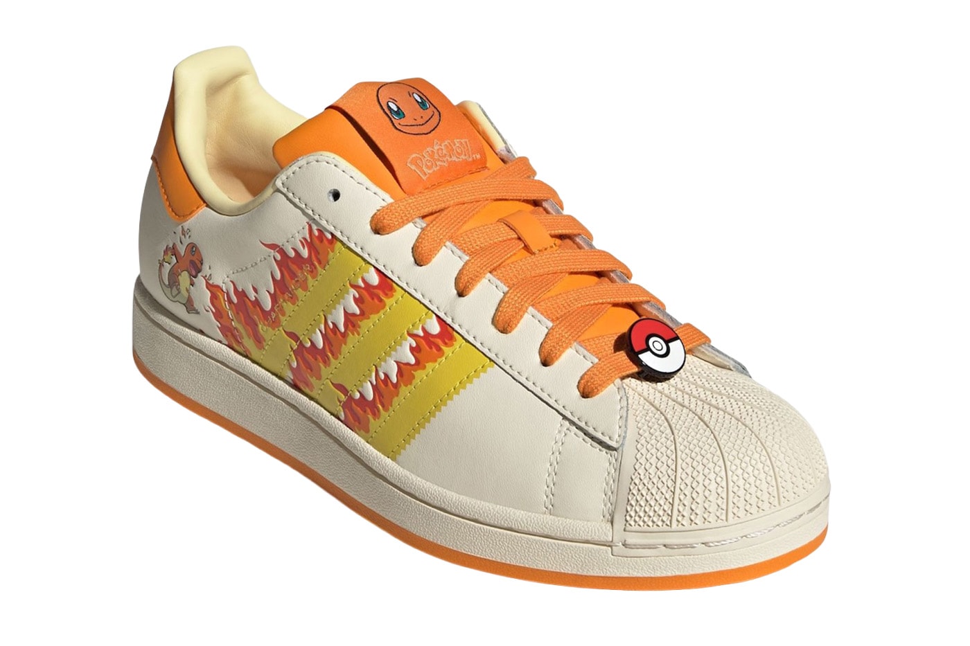 Pokémon x adidas Originals  30th Anniversary Sneaker Collection Full Lineup Pro Model “Pikachu” KI2862 Yellow/Yellow-Core Black Superstar “Pikachu” KI2857 Footwear White/Core Black-Gold Metallic adidas Superstar “Pikachu” KI2858 Yellow/Yellow-Core Black Adistar XLG 2.0 “Gengar” KJ5609 Pokémon x adidas Superstar “Charizard” KI2861 Superstar “Charmander” KI2855 Cream White/Shock Yellow-Orange Superstar “Charmeleon” KI2856  Preloved Scarlet/Preloved Scarlet-Cream White Adistar Control 5 “Haunter”  Samba OG “Mewtwo” KI8220 Ice Lavender/Ice Lavender-Violet ZX 8000 “Mewtwo” KI5326 Ice Lavender/Violet Fusion-Bliss Lilac F50 Tunit Mega “Rayquaza”  KI5325 Adistar Control 5 “Rayquaza”