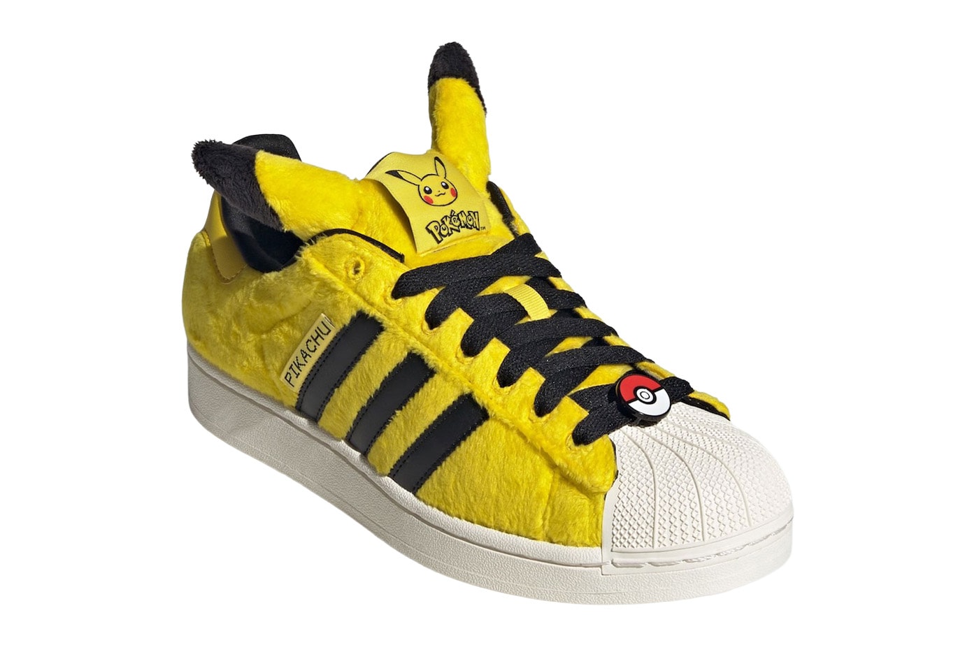 Pokémon x adidas Originals  30th Anniversary Sneaker Collection Full Lineup Pro Model “Pikachu” KI2862 Yellow/Yellow-Core Black Superstar “Pikachu” KI2857 Footwear White/Core Black-Gold Metallic adidas Superstar “Pikachu” KI2858 Yellow/Yellow-Core Black Adistar XLG 2.0 “Gengar” KJ5609 Pokémon x adidas Superstar “Charizard” KI2861 Superstar “Charmander” KI2855 Cream White/Shock Yellow-Orange Superstar “Charmeleon” KI2856  Preloved Scarlet/Preloved Scarlet-Cream White Adistar Control 5 “Haunter”  Samba OG “Mewtwo” KI8220 Ice Lavender/Ice Lavender-Violet ZX 8000 “Mewtwo” KI5326 Ice Lavender/Violet Fusion-Bliss Lilac F50 Tunit Mega “Rayquaza”  KI5325 Adistar Control 5 “Rayquaza”
