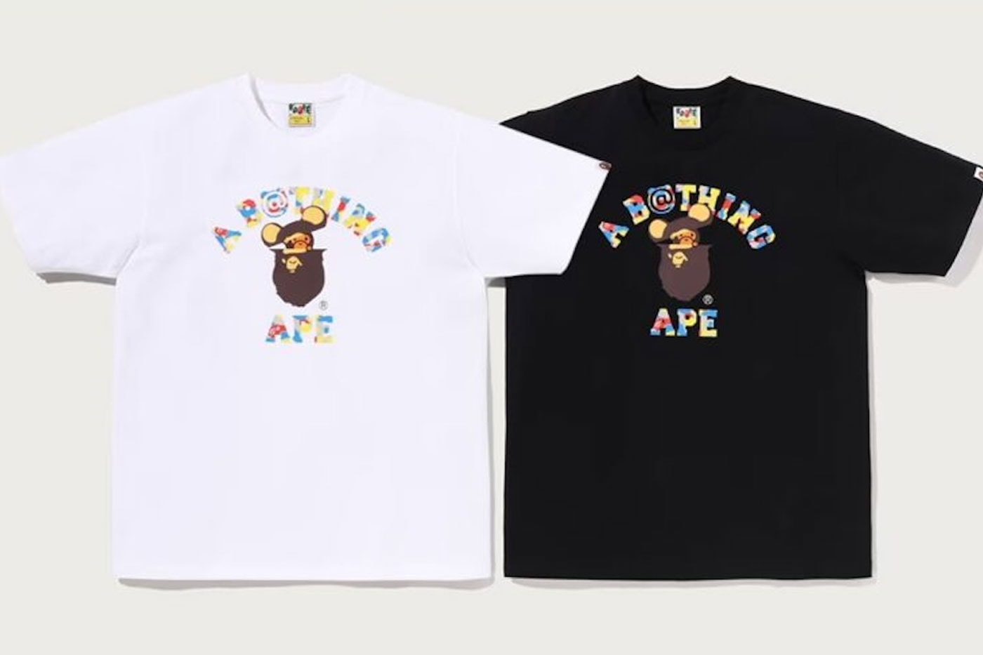 BAPE and MEDICOM TOY Revive 2003 Camo for 30th Anniversary Collection bearbrick bape sta