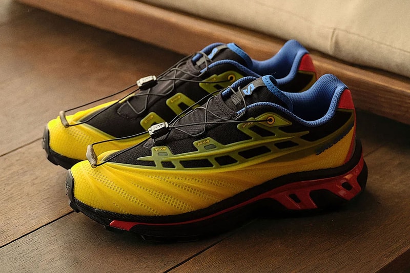 Kith and Salomon Debut the All-New XT-EVO Silhouette two new colorways black/yellow/red/blue grey/purple