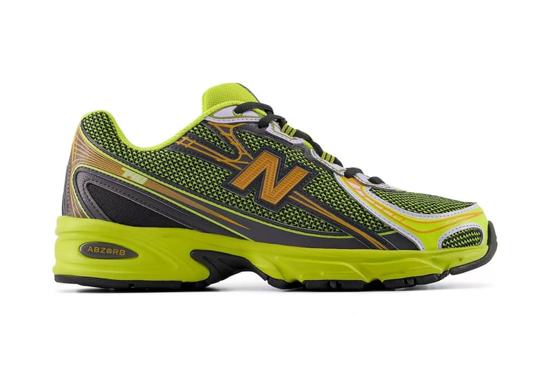 New Balance 740 Surfaces in Vibrant "Green/Orange" Palette