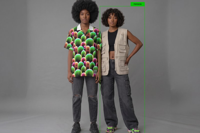 Simon Weckert Digital Camouflage garments with adversarial texture pattern to disrupt AI person detection systems