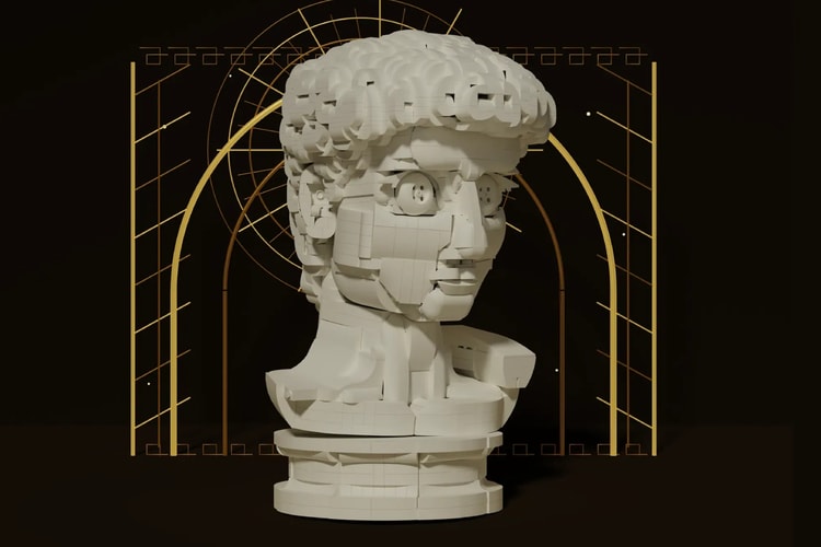 A LEGO Ideas Builder Recasts Michelangelo's ‘David’ as a Brick-Built Marble Bust