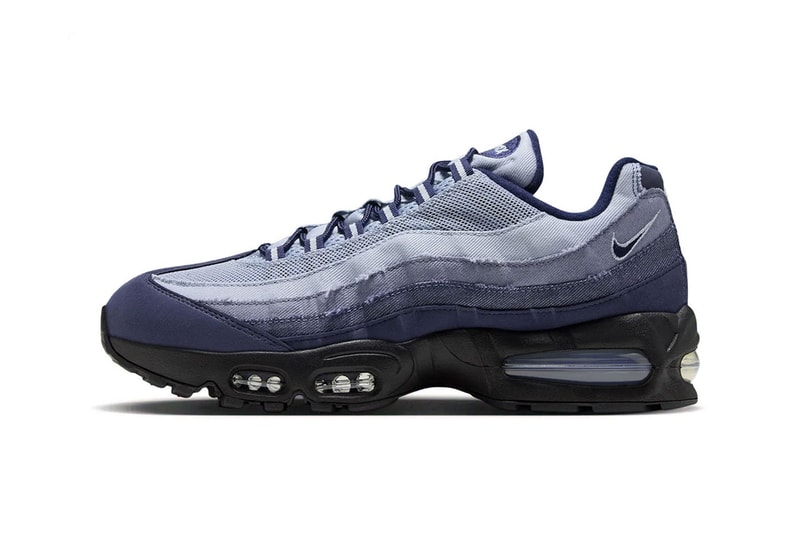Nike Unveils the Air Max 95 "Ashen Slate" With Gradient Denim Panels release info Ashen Slate/Midnight Navy/Light Armory Blue IX0347-451