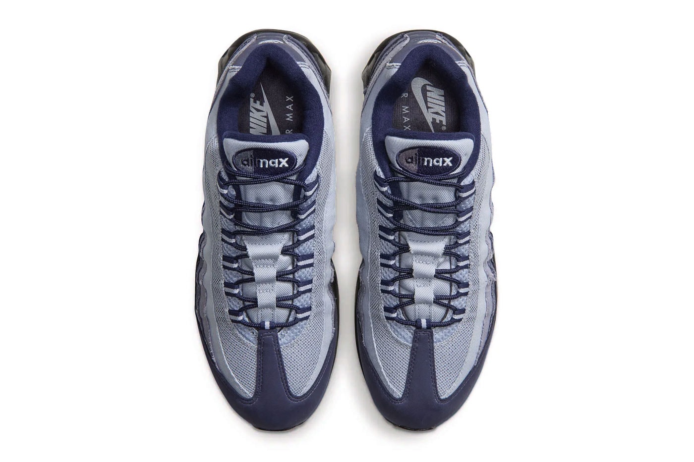 Nike Unveils the Air Max 95 "Ashen Slate" With Gradient Denim Panels release info Ashen Slate/Midnight Navy/Light Armory Blue IX0347-451