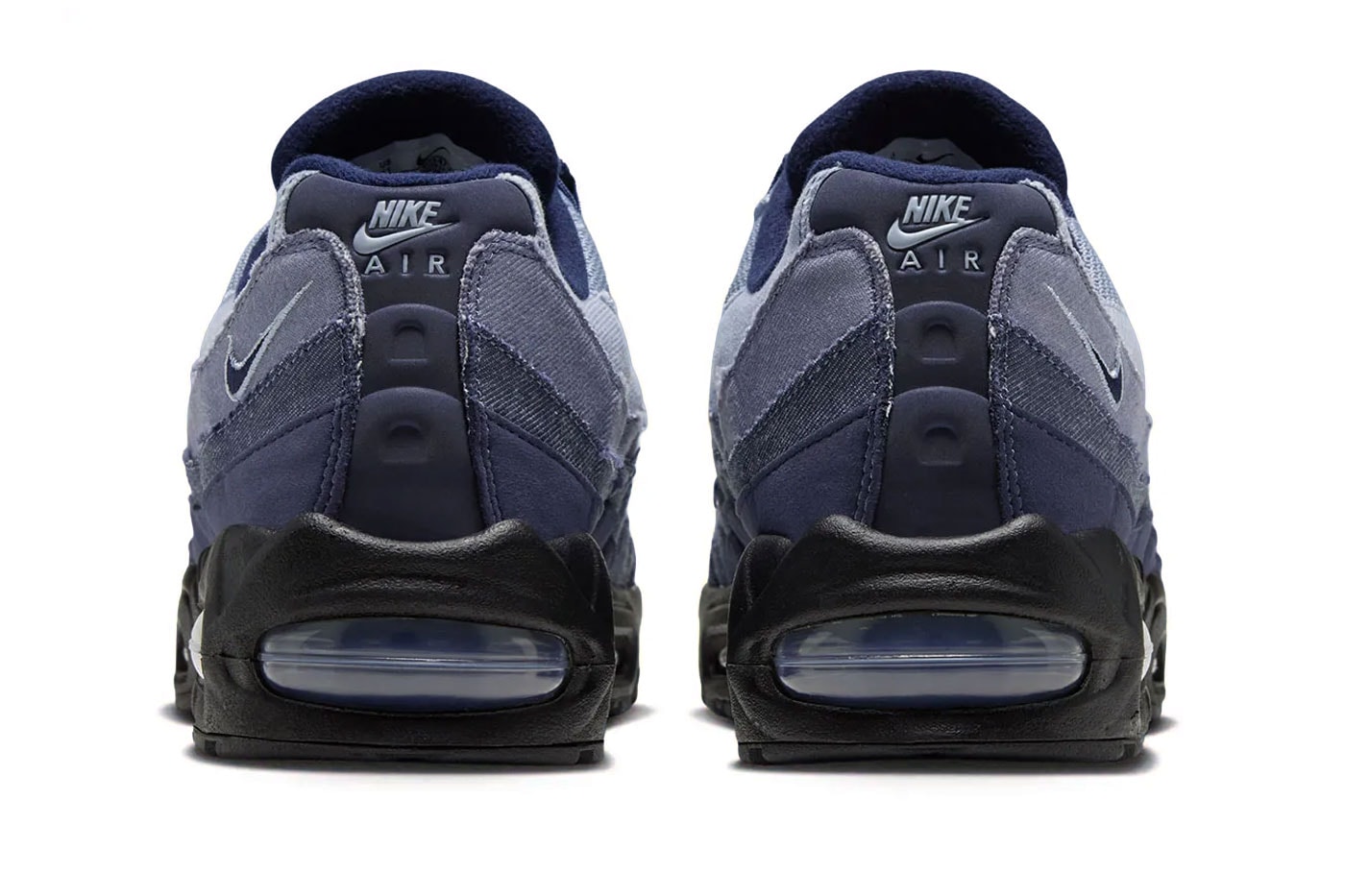 Nike Unveils the Air Max 95 "Ashen Slate" With Gradient Denim Panels release info Ashen Slate/Midnight Navy/Light Armory Blue IX0347-451