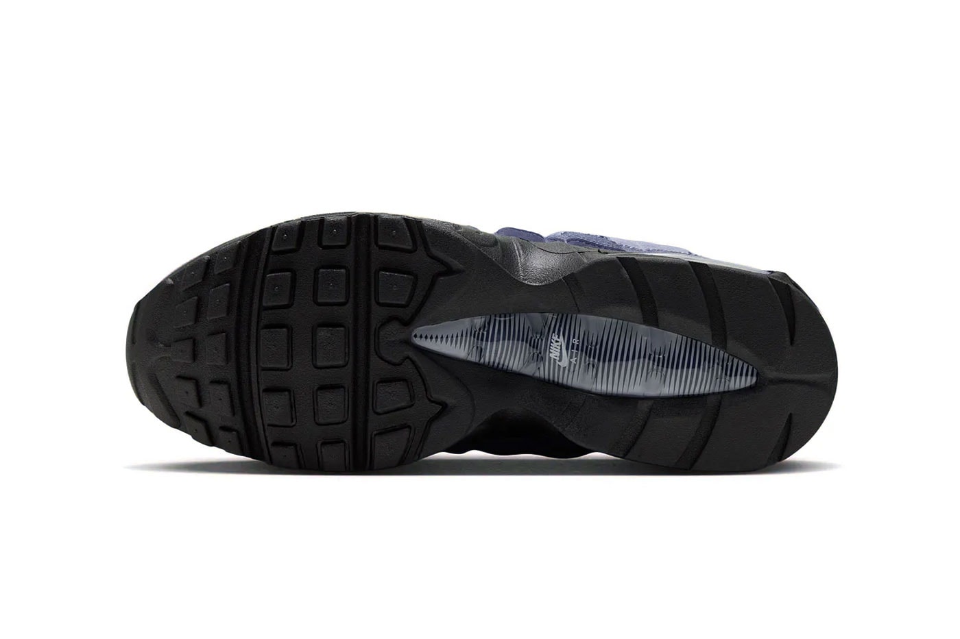 Nike Unveils the Air Max 95 "Ashen Slate" With Gradient Denim Panels release info Ashen Slate/Midnight Navy/Light Armory Blue IX0347-451