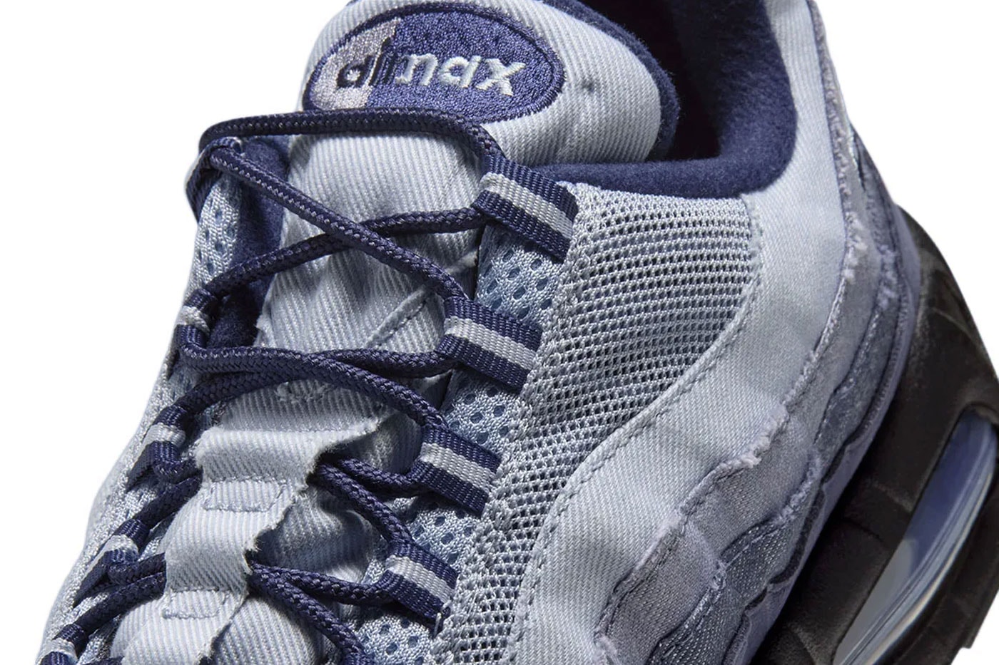 Nike Unveils the Air Max 95 "Ashen Slate" With Gradient Denim Panels release info Ashen Slate/Midnight Navy/Light Armory Blue IX0347-451