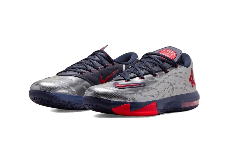 PSG x Nike KD 6 "Metallic Silver" Release Info Metallic Silver/Global Red-White-College Navy IU0593-001