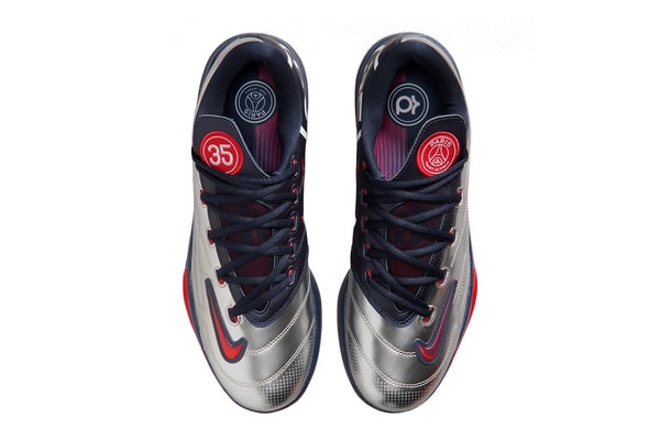 PSG x Nike KD 6 "Metallic Silver" Release Info Metallic Silver/Global Red-White-College Navy IU0593-001
