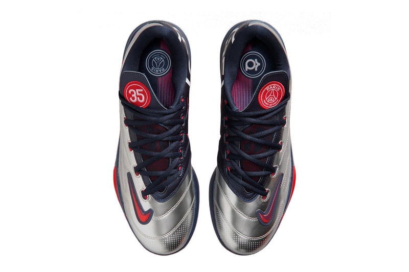 PSG x Nike KD 6 "Metallic Silver" Release Info Metallic Silver/Global Red-White-College Navy IU0593-001