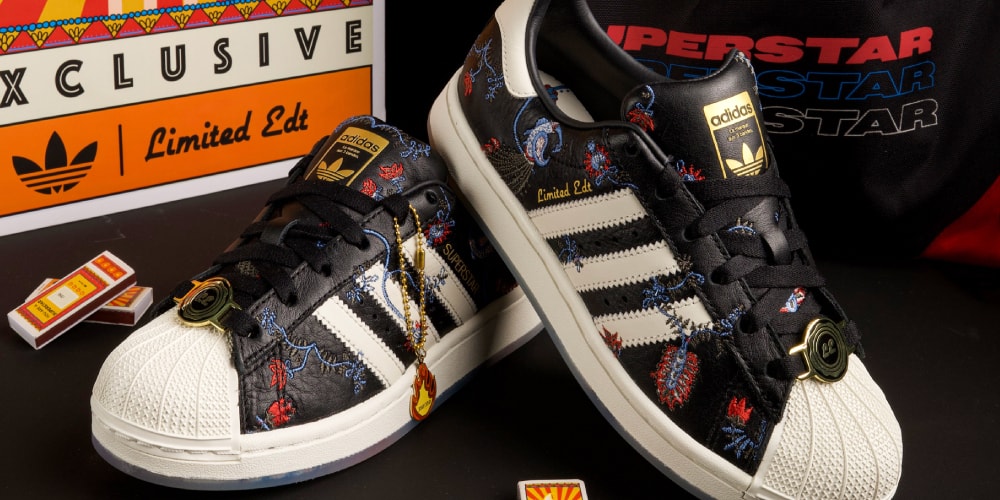 Limited Edt Loads the adidas Originals Superstar With Peacock Motifs and Gold Hardware for a 350-Pair "Made in India" Drop