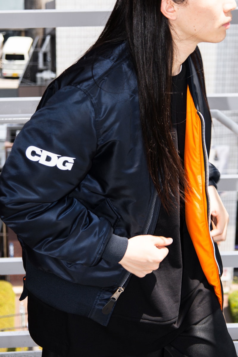 CDG Alpha Industries Bias Designed MA 1 Jacket Release Info