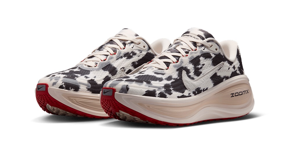 Nike Sends the Vomero Plus to the Pasture With Cow Print and Sail Pony-Hair Swooshes