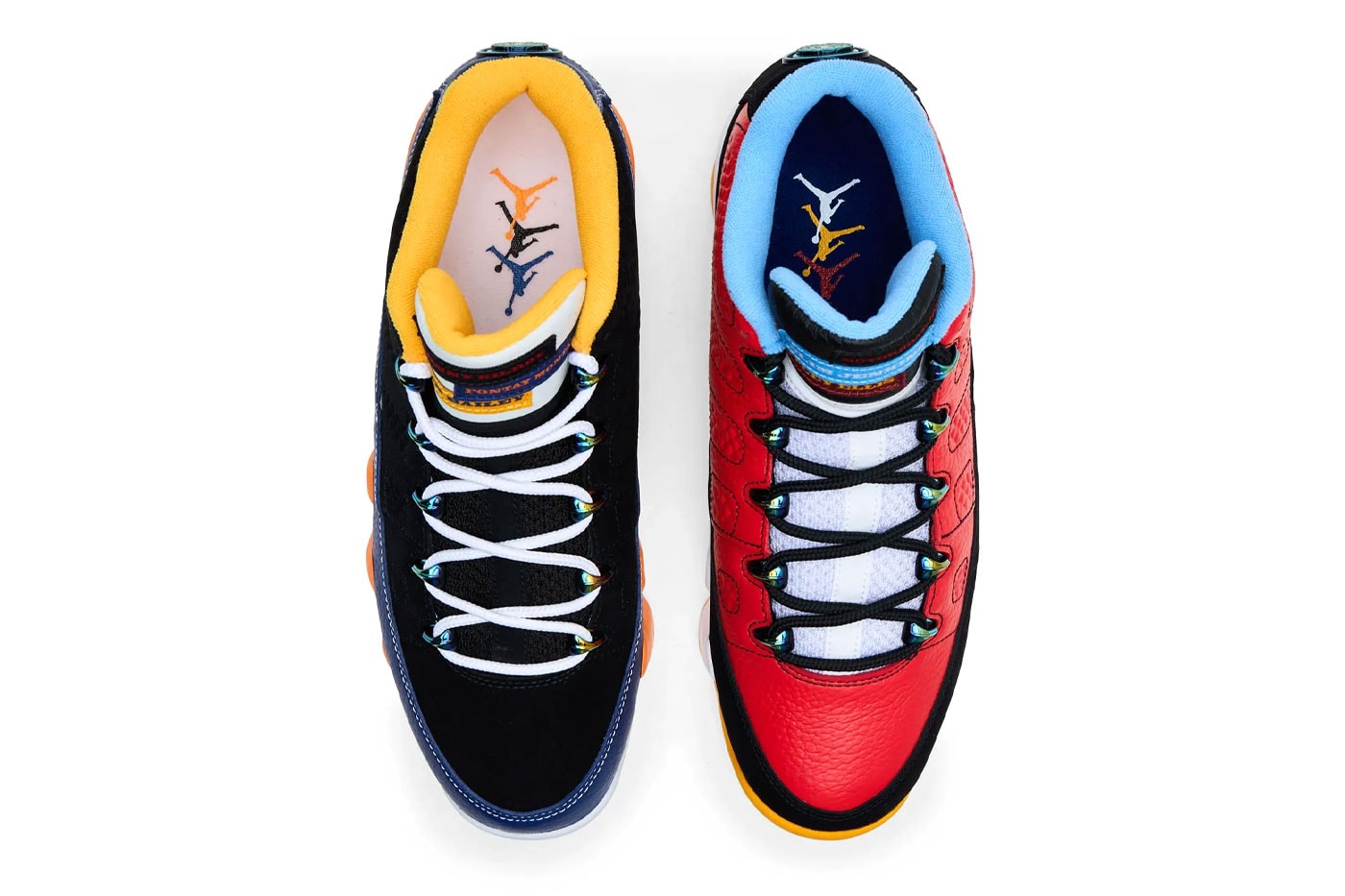 Air Jordan 9 Low "What The Kilroy" Release Info Black/Deep Royal Blue-White-Challenge Red michael jordan alter egos