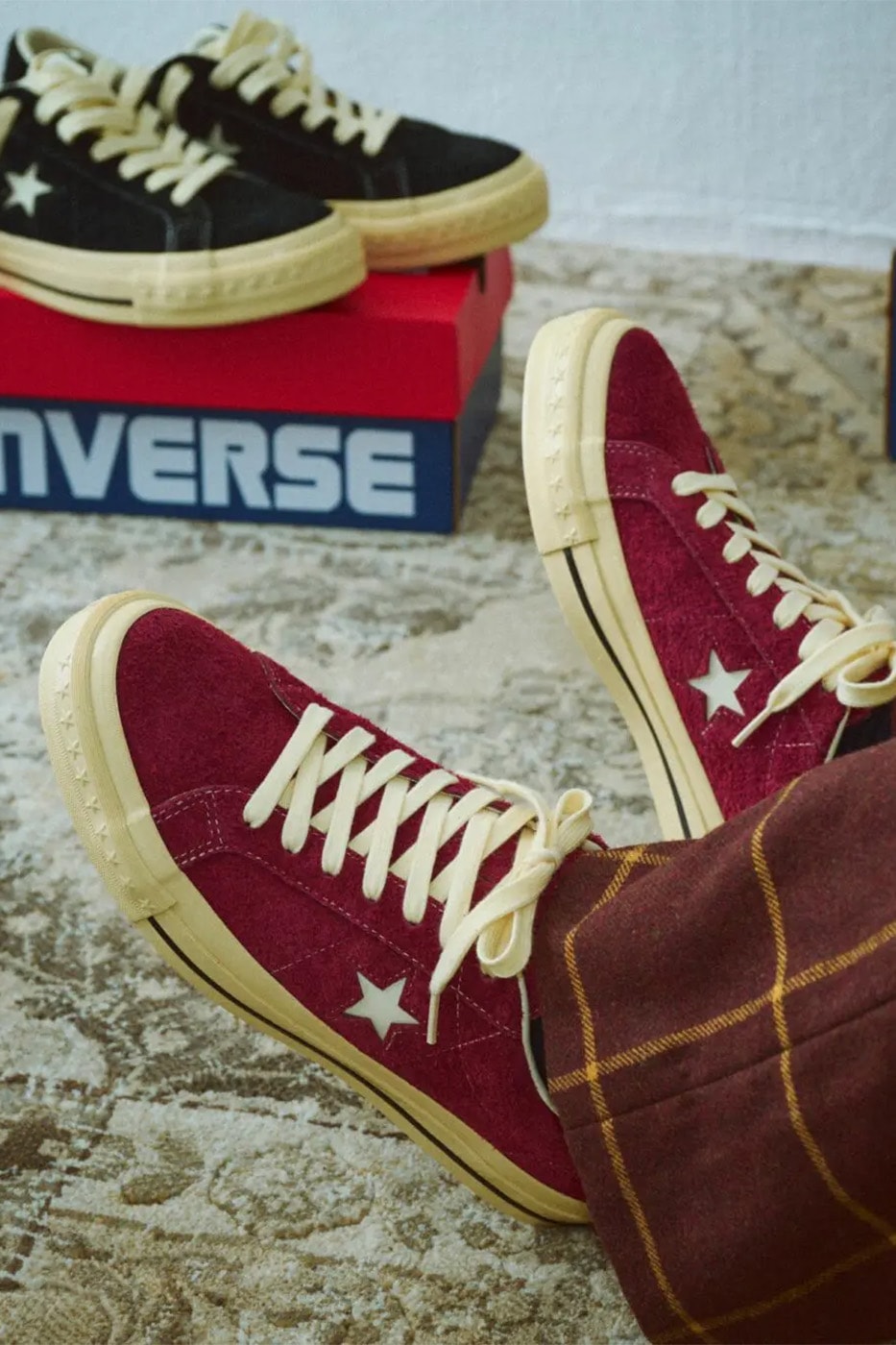 Converse One Star Aged Suede AG Burgundy 33703200 Black 33703201 Release Info