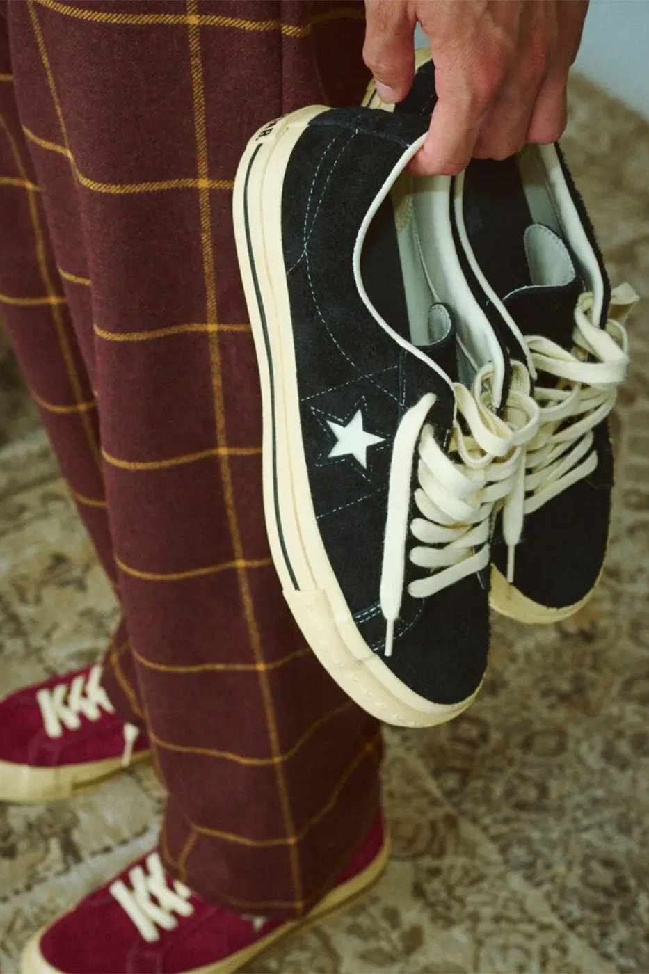 Converse One Star Aged Suede AG Burgundy 33703200 Black 33703201 Release Info