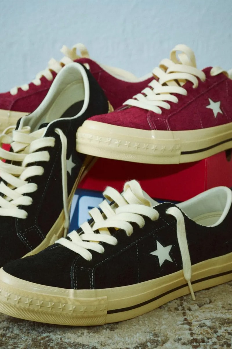 Converse One Star Aged Suede AG Burgundy 33703200 Black 33703201 Release Info