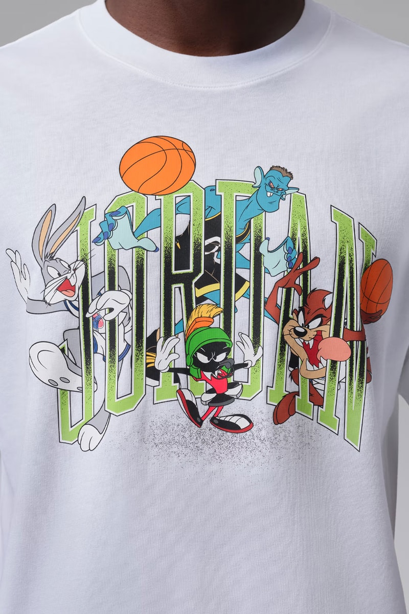 Jordan Brand Celebrates 30 Years of 'Space Jam' With New Apparel Lineup michael jordan looney tunes Bugs Bunny, Tasmanian Devil, and Yosemite sam