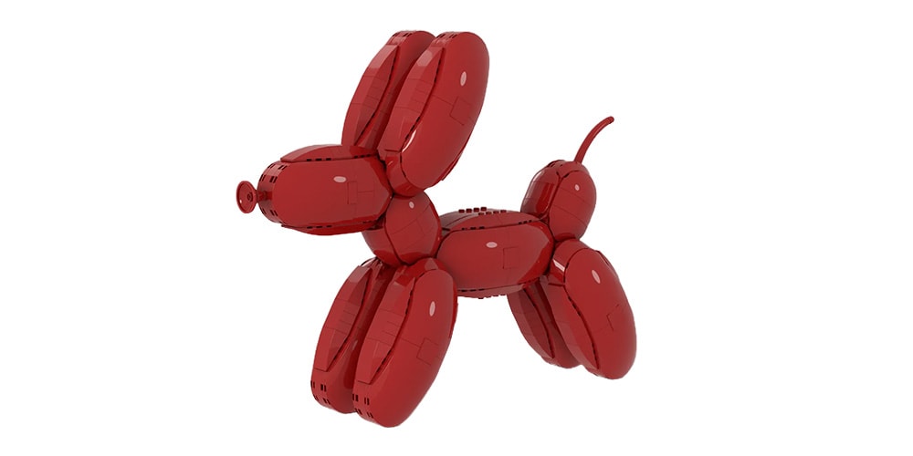 A LEGO Ideas Fan Build Recreates Jeff Koons' Iconic 'Balloon Dog' in 1,026 Bricks