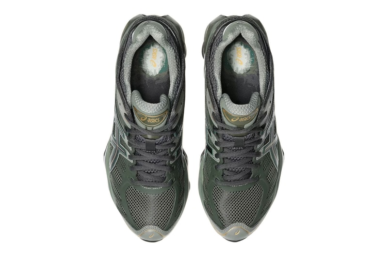 ASICS GEL-Kinetic 2.0 “Olive Green” Obsidian Grey/Olive Canvas 1203A678-025 Official Images Release Info