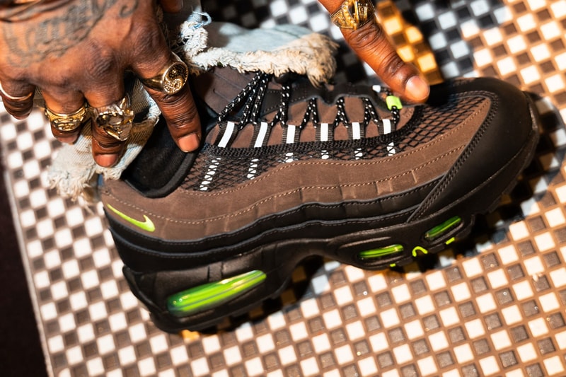 Aya Brown x Nike Air Max 95 Limited F&F Release friends family Baroque Brown/Black/Anthracite-Action Green IQ6688-200
