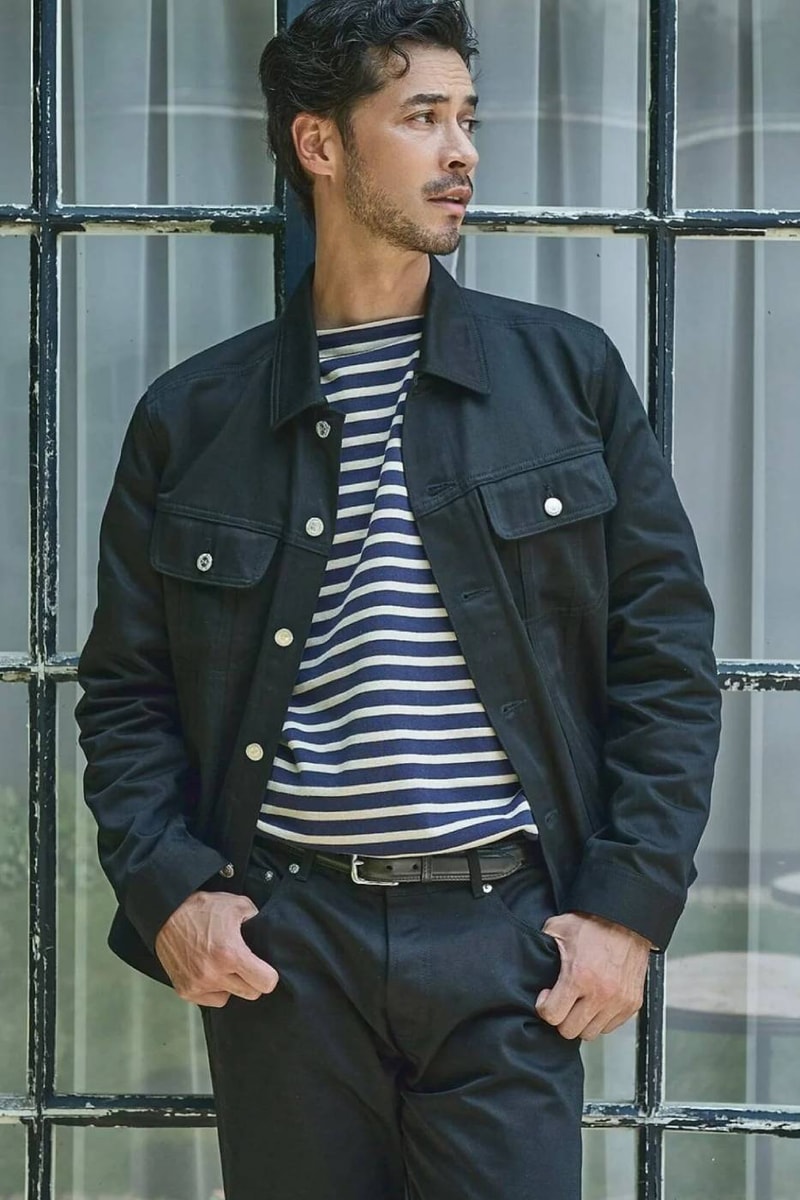 EDIFICE A.P.C. Satin Jacket Satin Jean Exclusive Release Info 
