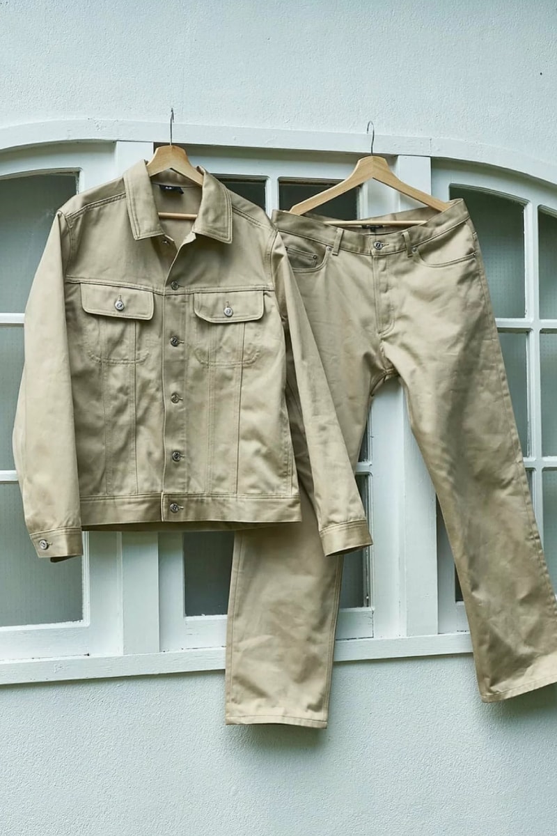 EDIFICE A.P.C. Satin Jacket Satin Jean Exclusive Release Info 