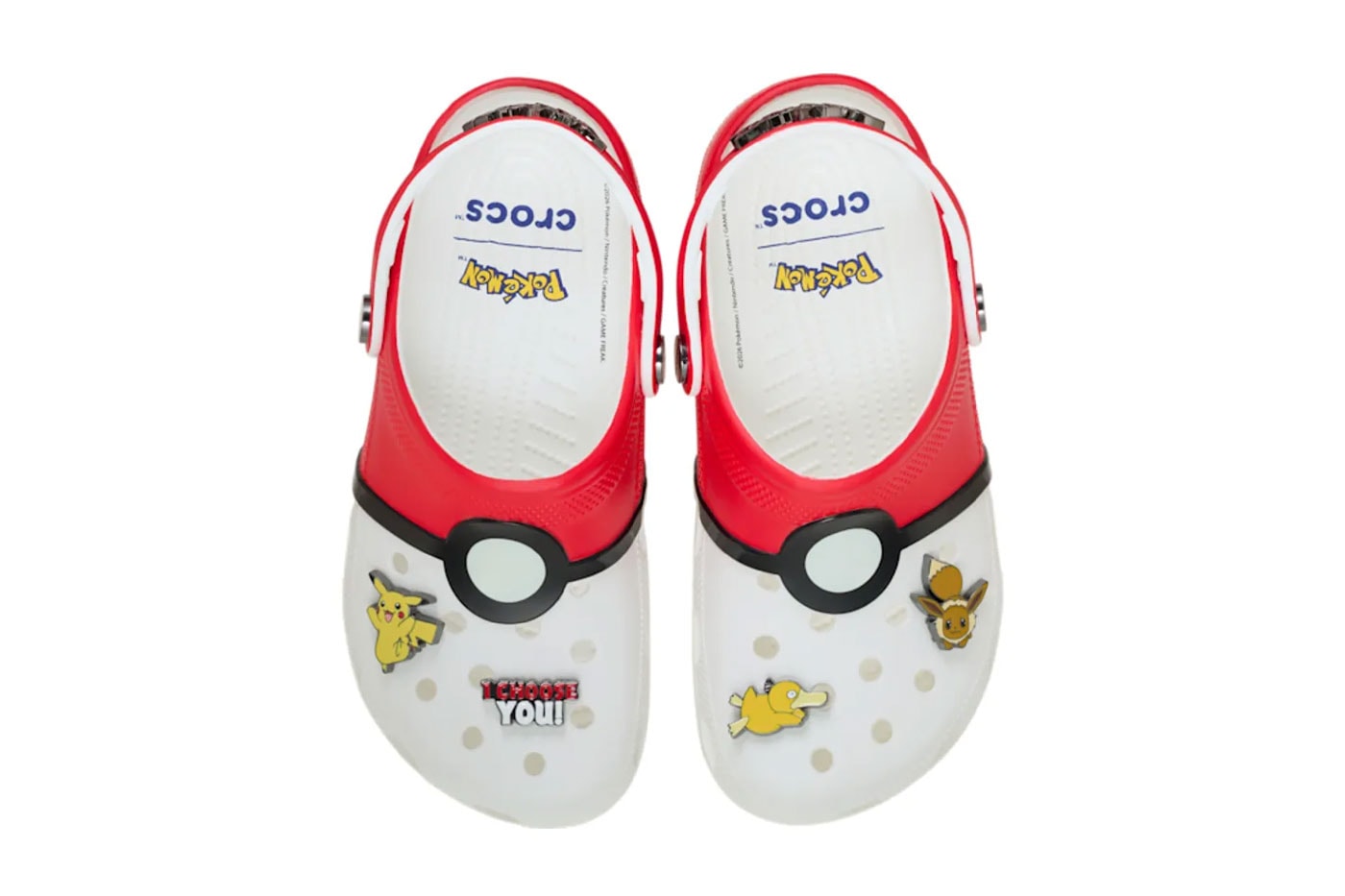 Pokémon x Crocs Classic Clog "Poké Ball" Release Info 212064-90H collaboration release date jibbitz