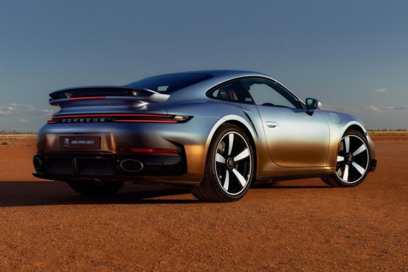 Porsche 911 Turbo S Land Down Under with Chromaflair paint in Terra Australis Red and Southern Cross Blue