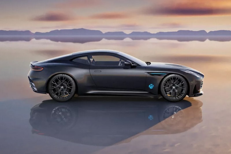 Aston Martin DB12 S VMF one-off grand tourers in Carbon Black with colored accents at Pebble Beach Concours